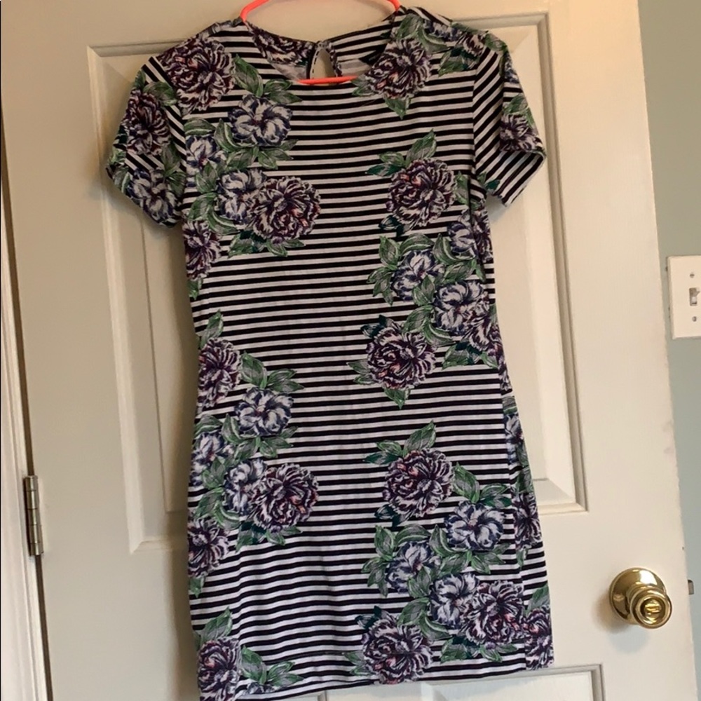 French Connection Striped tee-dress
